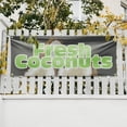 thumbnail image 4 of Fresh Coconuts Banner Sign 18 Inch x 48 Inch | 13 oz Vinyl with Metal Grommets | Heavy-Duty Single-Sided Outdoor Durable Printed High-Quality Weatherproof | Made in the USA, 4 of 6