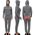 thumbnail image 3 of Akmipoem Women 2 Piece Outfits Tracksuit Crop Hoodie Jogger Sweatsuit Jogging Sets, 3 of 6
