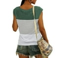 thumbnail image 4 of Ketyyh-chn99 Womens Sleeveless Tops Outerwear Cropped Vests Sleeveless Cami Shirt Slim Solid Ribbed Tank Top Green,L, 4 of 5