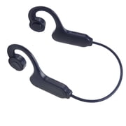 M Buder Bone Conduction Headphones Bluetooth 5.3 Wireless Open Ear Earbuds with LED Digital Display IPX5 Waterproof Built-in Mic for Running Sports, Blue