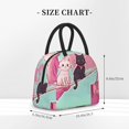 thumbnail image 2 of Daiia Cats On Broomstick Pattern Lunch Bag , Insulated Lunch Box, Small Leakproof Cooler Food Lunch Containers Reusable High Capacity Lunch Tote Bags-One Size, 2 of 6