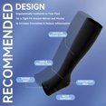 thumbnail image 7 of 2 Pairs Open Toe Zipper Medical Sport Copper Compression Socks With Anti-slip Silicone for Women & Men Circulation 15-20 mmHg is Best Support for Athletic Running Cycling, Nursing, Travel, 7 of 7