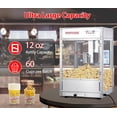 thumbnail image 3 of 12 OZ Large Popcorn Machine for Movie Night, Commercial Popcorn Popper Machine with 10 PACK Popcorn Buckets, Temperature Control with Digital Display,Old Fashion Popcorn Machine Movie Theater Style, 3 of 7