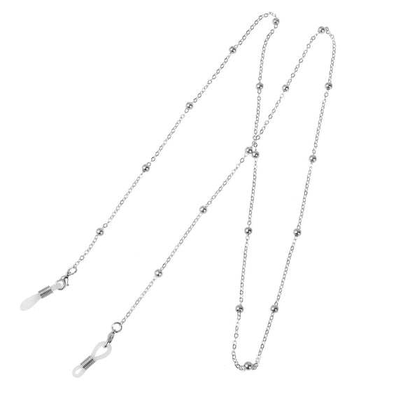 WEUVEB Eyewear Chain Silver 2Pcs 31.5 x 0.18 x 0.18In