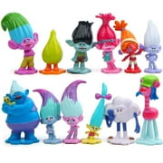 SUPER AWESOME TOY 12 Pcs for Troll Inspired Birthday Party, Gift or Collection!