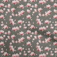 thumbnail image 1 of oneOone Cotton Cambric Gray Fabric Floral Sewing Fabric By The Yard Printed Diy Clothing Sewing Supplies 56 Inch Wide, 1 of 5