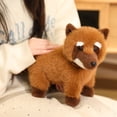 thumbnail image 4 of Realistic Raccoon Plush Toy Simulation Stuffed Animals Soft Sleep Aid Anxiety Relief Companion Brown, 4 of 8