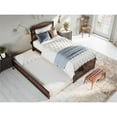 thumbnail image 4 of AFI Warren Solid Wood Twin Bed w/ Footboard & Twin Trundle in Walnut, 4 of 16