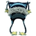 thumbnail image 2 of Beanies Cat Ear Beanie Y2k Beanie with Pom Poms Star Accessories Goth Knit Hat Crochet Knitted Hats for Women y2k Slouchy Skully Caps, 2 of 4