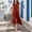 Red, variant on Women's Cotton Linen Crew Neck Sleeveless Midi Dress Solid Color Tie Waist Irregular Hem Casual Summer Tank Dress Red XL(XL)