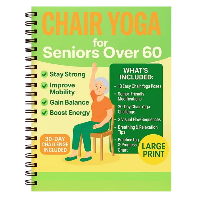 Book Chair Yoga para personas mayores de 60 años: desafío de 30 días