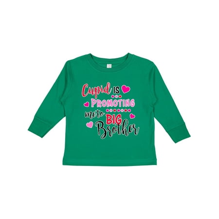 

Inktastic Cupid is Promoting Me to Big Brother Gift Toddler Boy Girl Long Sleeve T-Shirt