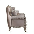 thumbnail image 4 of Benzara Upholstered Fabric & Solid Wood Loveseat in Champagne Gold, 4 of 4