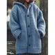 thumbnail image 3 of Suéter de otoño e invierno, chaqueta larga con capucha y bolsillo de punto holgado europeo y americano, 3 of 6