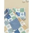 thumbnail image 6 of vera natura Toddler Boys Summer Outfits Beach Style Shark/Tree Print Short Sleeve T-Shirts Tops and Shorts 2Pcs Clothes Set, 6 of 9