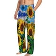 thumbnail image 2 of Fotbe Men'S Landscape With Sunflowersclassic Pajama Pants With Elastic Waist And Drawstring Pockets，Pajama Pants Mens Lounge Pants Super Soft, 2 of 9