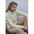 thumbnail image 4 of SAOL Aran Cable Knitted Irish Sweater 100% Soft Merino Wool Fisherman Pullover Women's Jumper Made in Ireland, 4 of 7