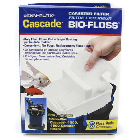 Cascade Canister Filter Bio-Floss Replacement Pads Cascade 1200 / 1500 Pads - 6