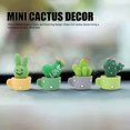 thumbnail image 3 of Mini Cactus Figurine, Versatile Placement Mini Cactus Ornament 4 Pcs Set  for Desktop, 3 of 7