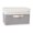 26x19x16CM b, variant on Washable Cotton Linen Fabric Folding CD Storage Box Foldable Bins Toys Organizer With Lid Storage Basket Laundry Basket