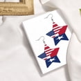 thumbnail image 4 of Leather Earrings America Texas Flag Decorative Star Faux Leather Earring Lightweight Dangle Drop Earrings For Women, 4 of 6