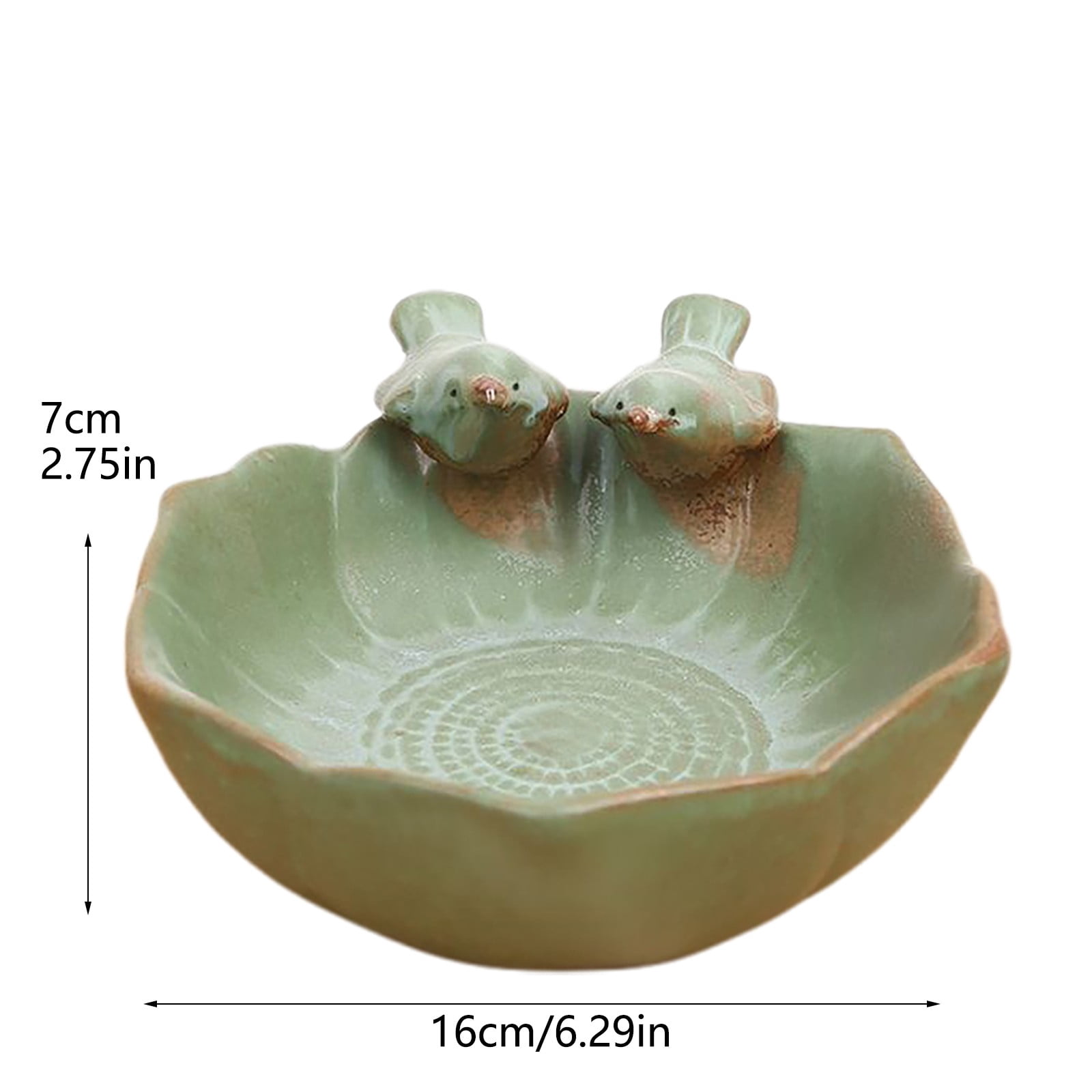 Bird Bath For Outside On Ground Ceramic Birds Bath Bowl Handmade Ground Bird Feeders And Birdbath For Outdoors For Outdoors Garden Tabletop Balcony And prom decorations