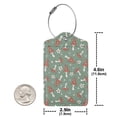 thumbnail image 4 of Cauagu Retro Hippie Groovy Mushroom Pattern Luggage Tags,Leather Luggage Tags Personalized Luggage Tag Travel Tags Privacy Cover ID Label for Travel Bag Suitcase-4 PCS, 4 of 5