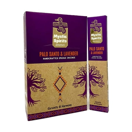 Mystic Spirits Aroma Handcrafted Smudge Incense Sticks | Palo Santo  Lavender (96 Sticks)