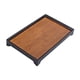 thumbnail image 2 of Bandeja de té de bambú, bandeja para servir té, accesorio decorativo resistente para té, plato compacto para aperitivos, mesa de té Gongfu para casa d 30 cm x 19 cm x 4 cm, 2 of 9