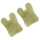 thumbnail image 3 of EeaseMX 2 piezas de tablero de Gua Sha de jade natural, herramienta práctica de masaje facial, placa verde, 3 of 3