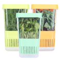 thumbnail image 1 of Herb Keeper LUVCOSY plástico sin BPA con cesta interior, paquete de 3, 1 of 7