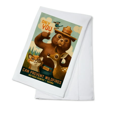 Sedona, Arizona - Smokey Bear - Only You - Oil Painting - Red Rock Country - Lantern Press Artwork (100% Cotton Kitchen