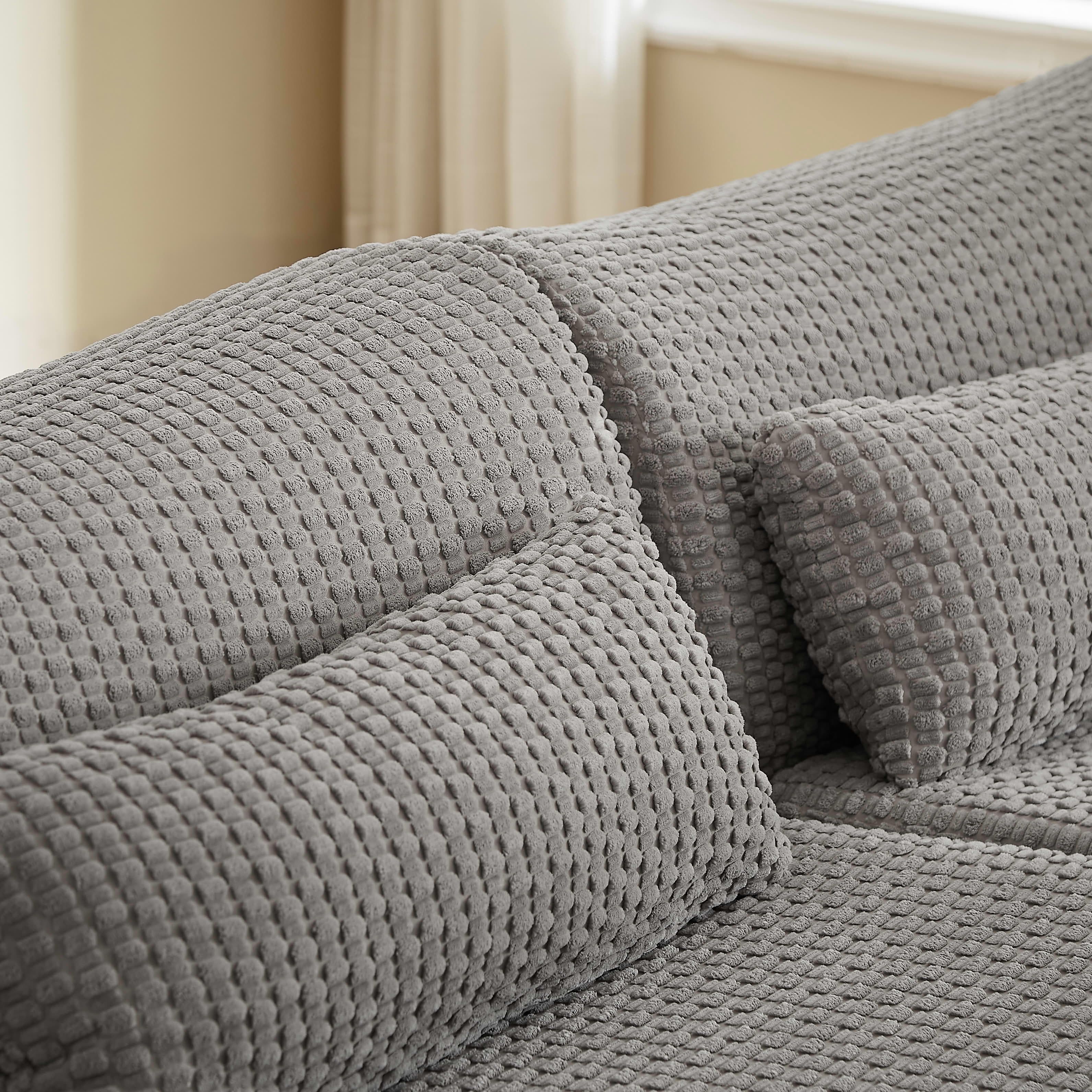 MAYEERTY Oversized Corduroy Cloud Sectional Sofa, Modular U-Shape, Minimalist for Living Room，No Assembly