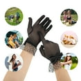 thumbnail image 4 of Unique Bargains 1 Pair Sunblock Mittens Fashion Mesh Bow Sun Block Driving Gloves for Women Black, 4 of 5