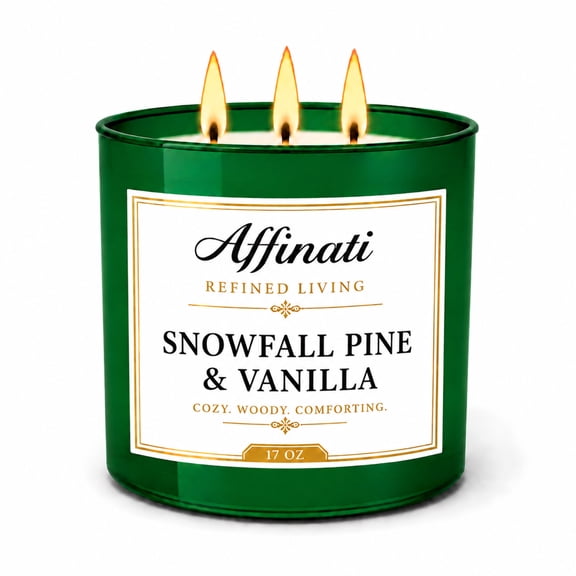 Snowfall Pine Vanilla 3-Wick Candle