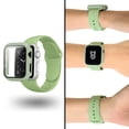 thumbnail image 1 of Correa para Apple Watch de 45mm de Silicón + Case Protector de pantalla con Cristal Templado. Mamá Pulpo  Silicón con case, 1 of 5