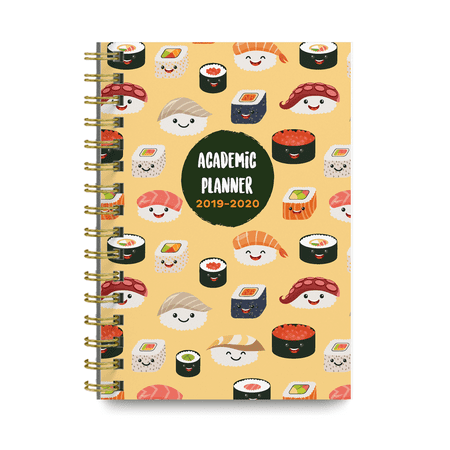 Sushi 2019-2020 Academic Monthly and Weekly Planner Cute College