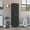 Black / White, variant on TUHOME Nala Cleaning Cabinet, Freestanding Utility Storage with Double Door Cabinet