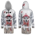 thumbnail image 3 of Playful Italian Greyhound Welcomes Winter Snowy Day with Cardinal Bird All Over Print 3D Hooded Duffle Toggle Coat Greyhound Dog Lover - 2017, 3 of 6