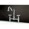 thumbnail image 2 of Kingston Brass KS1171BEX Essex Bridge Kitchen Faucet, Polished Chrome, 2 of 4