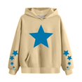 thumbnail image 2 of Coerni Girls' Hoodies Star Graphic Preppy Hooded Sweatshirt Toddler Kids Y2K Trendy Oversized Hoodies Pullover Sweatshirts Top, 2 of 4