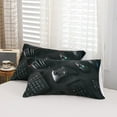 thumbnail image 3 of Modern Gamepad Bedding Set, Boys Youth Video Game Controller Mouse Keyboard Headphone Gaming Equipment Comforter Cover, Decorative 2 Piece Duvet Cover, Twin Size, Red Black White (No Comforter), 3 of 5