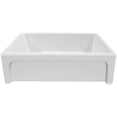 thumbnail image 5 of St. Ives Ornamental 33" Reversible Fireclay Kitchen Sink with  Intricate Embossed Vine Design Front Apron on one side and an Elegant Beveled Front Apron on the Opposite Side, 5 of 7