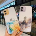 thumbnail image 3 of Compatible con funda para iPhone 12 Pro Max, mármol transparente acuarela P, 3 of 5