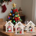 thumbnail image 1 of Casitas de Madera Navideñas para Decorar Mesas, Escritorios y Fiestas | Madera Multicolor 18,3 X 15 X 3,8 Cm | Regalo de Halloween | 1 Unidad, 1 of 6