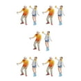 thumbnail image 3 of Wweixi 1/87 Diorama Graffiti Figure Characters Resin People Train Layout white yellow 5Set, 3 of 6