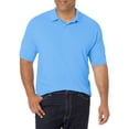 thumbnail image 1 of Jerzees Polo Sport à Manches Courtes pour Hommes, Bleu Clair, Petit, 1 of 1