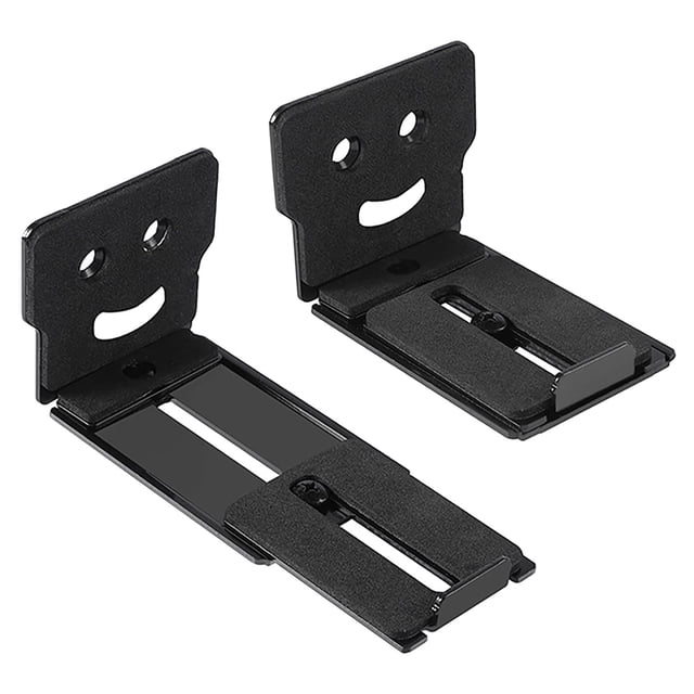 DYNAFIRE Soporte para Barra de Sonido en Pared - Base Universal de Barra de Sonido. Soporte Ajustable de Metal para Soundbar, Extensible de 8 cm a 13 cm - Negro