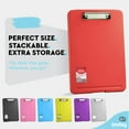 thumbnail image 5 of Enday Clipboard with Storage Case Heavy Duty Clipboards School Supplies Red, 5 of 7