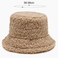 thumbnail image 5 of Xinyolin Bucket Hat Solid Color All Match Autumn Winter Lightweight Dome Hat for Outdoor, 5 of 8